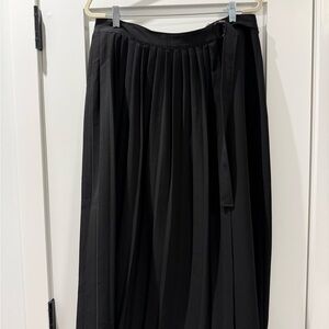 Eloquii Black Pleated Skirt
